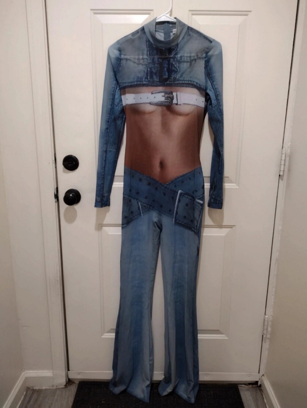 Woman's Onepiece Sheer Novelty Piece